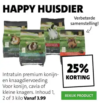 Intratuin Intratuin premium konijn- en knaagdiervoeding aanbieding