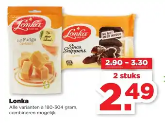 PLUS Lonka 180-304 gram aanbieding