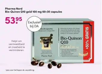 DA Pharma nord bio-ouinon q10 gold 100 mg 60+30 capsules aanbieding