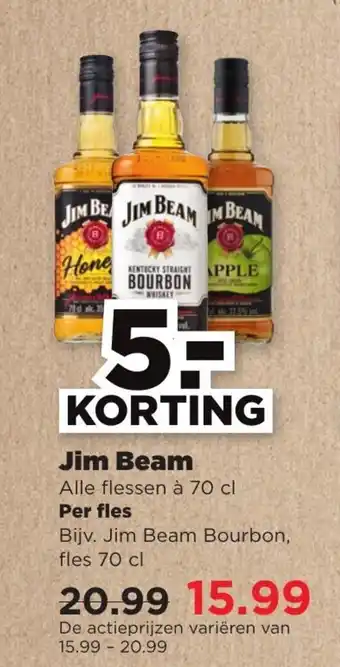 PLUS Jim Beam 70 cl aanbieding