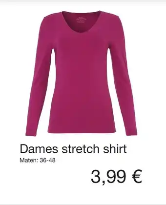 Kik Dames stretch shirt aanbieding