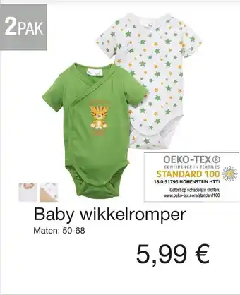 Kik Baby wikkelromper aanbieding