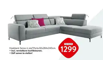 Profijt Meubel Hoekbank Tamos 82x284x240cm aanbieding