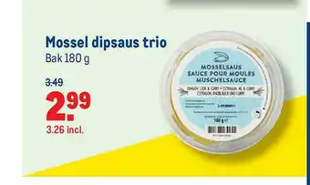 Makro Mossel Dipsaus Trio aanbieding