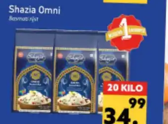 Tanger Markt Shazia omni basmati rijst 20kilo aanbieding