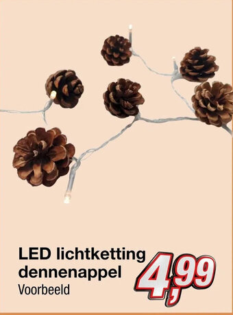 Kik Led lichtketting dennenappel aanbieding