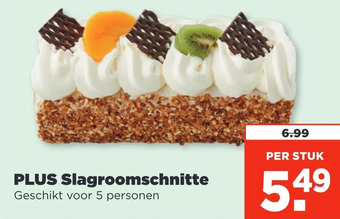 PLUS Plus slagroomschnitte aanbieding