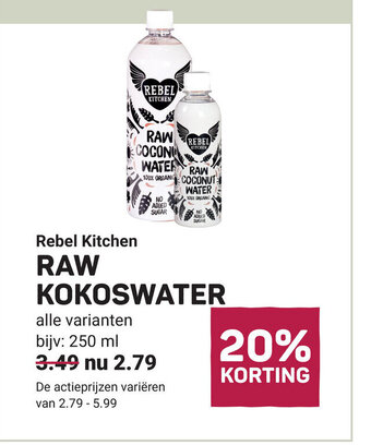 Ekoplaza RAW KOKOSWATER aanbieding