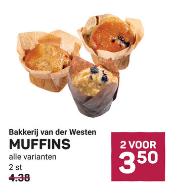 Ekoplaza Bakkerij van der Westen MUFFINS aanbieding