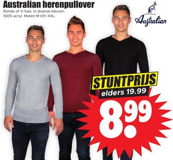 Dirk Australian herenpullover aanbieding