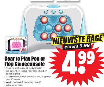 Dirk Gear to Play Pop or Flop Gameconsole aanbieding