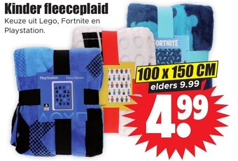 Dirk Kinder fleeceplaid aanbieding