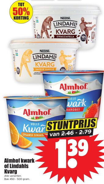 Dirk Almhof kwark of Lindahls Kvarg aanbieding