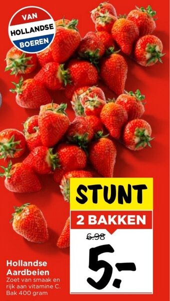 Vomar Voordeelmarkt Hollandse Aardbeien aanbieding