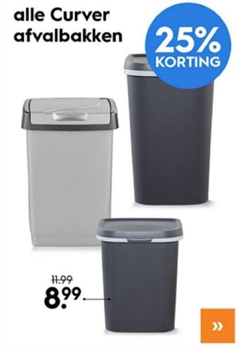 Blokker alle Curver afvalbakken aanbieding