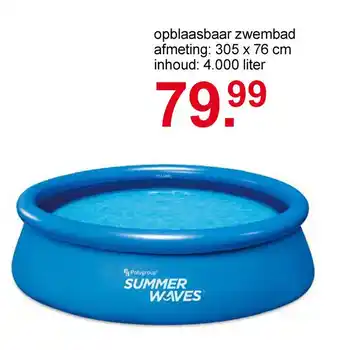 Scapino opblaasbaar zwembad aanbieding