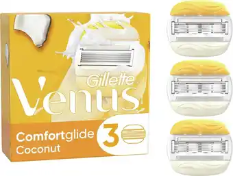 Bol.com Gillette venus comfortglide coconut scheermesjes voor vrouwen - 3 navulmesjes aanbieding