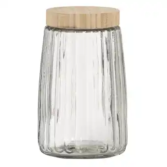 Leen Bakker Glazen voorraadpot - transparant - 1800 ml - leen bakker aanbieding