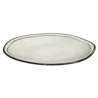 Leen Bakker Dinerbord anna - lichtgrijs - stoneware - ø27 cm - leen bakker aanbieding