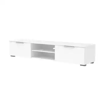 Leen Bakker Tv-meubel uldum - hoogglans wit - 33,1x172,7x39,9 cm - leen bakker aanbieding