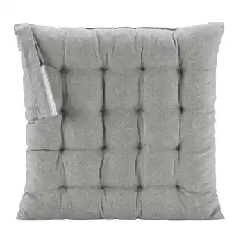 Leen Bakker Zitkussen ralph - antraciet - 40x40x5 cm - leen bakker aanbieding