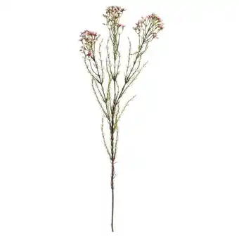 Leen Bakker Kunsttak wax flower spray - roze - 78 cm - leen bakker aanbieding