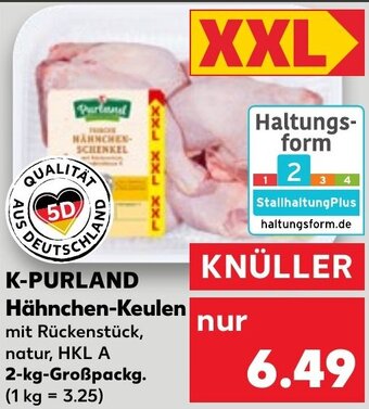 Kaufland DE K-PURLAND Hähnchen-Keulen aanbieding