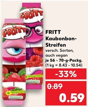 Kaufland DE FRITT Kaubonbon-Streifen aanbieding