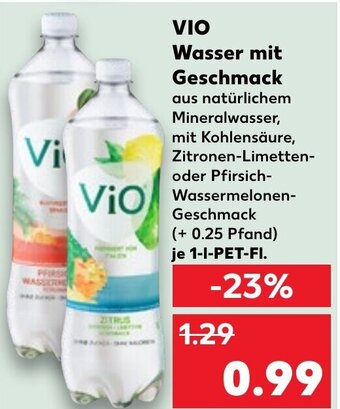 Kaufland DE VIO Wasser mit Geschmack aanbieding