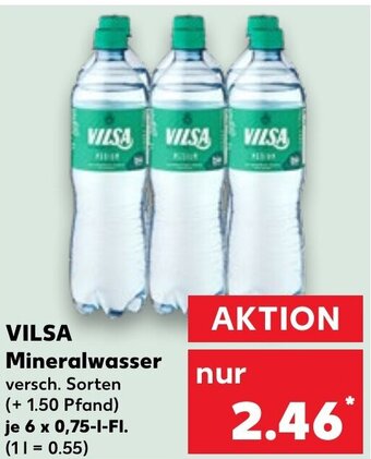 Kaufland DE VILSA Mineralwasser aanbieding