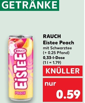 Kaufland DE RAUCH Eistee Peach aanbieding