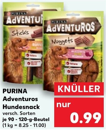 Kaufland DE PURINA Adventuros Hundesnack aanbieding