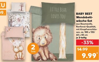 Kaufland DE BABY BEST Wendebettwäsche-Set aanbieding