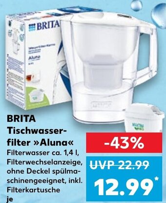 Kaufland DE BRITA Tischwasserfilter Aluna aanbieding