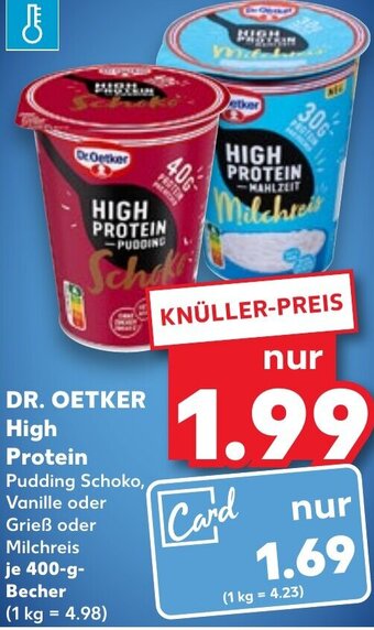 Kaufland DE DR. OETKER High Protein aanbieding