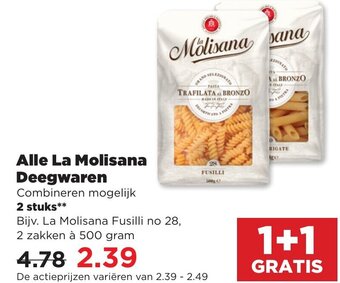 PLUS Alle La Molisana Deegwaren aanbieding