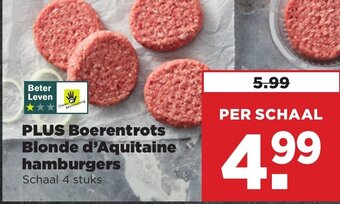 PLUS PLUS Boerentrots Blonde d'Aquitaine hamburgers aanbieding