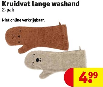 Kruidvat Kruidvat lange washand 2-pak aanbieding