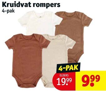 Kruidvat Kruidvat rompers 4-pak aanbieding