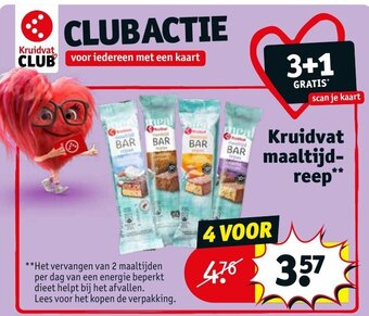 Kruidvat Kruidvat maaltijdreep aanbieding