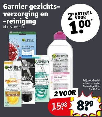 Kruidvat Garnier gezichtsverzorging en -reiniging aanbieding