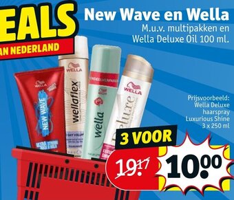 Kruidvat New Wave en Wella aanbieding