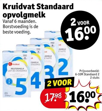 Kruidvat Kruidvat Standaard opvolgmelk aanbieding