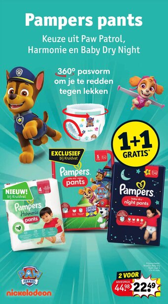 Kruidvat Pampers pants aanbieding