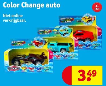 Kruidvat Color Change auto aanbieding