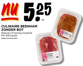 Jumbo CULINAIRE BEENHAM ZONDER BOT 500g aanbieding