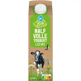 Albert Heijn Ah biologisch halfvolle yoghurt aanbieding