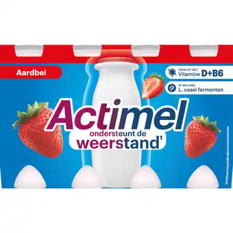 Albert Heijn Actimel drinkyoghurt aardbei aanbieding