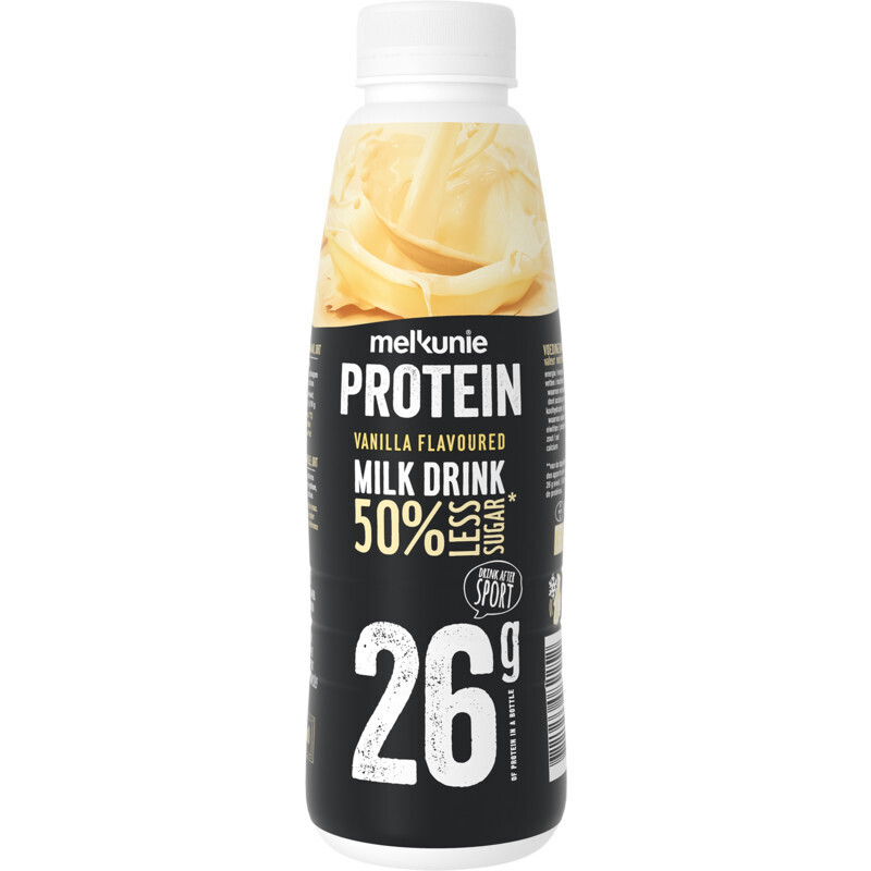 Melkunie protein vanille drink lactosevrij aanbieding bij Albert Heijn