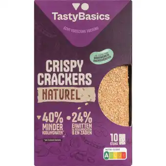 Albert Heijn Tastybasics crispy crackers naturel aanbieding